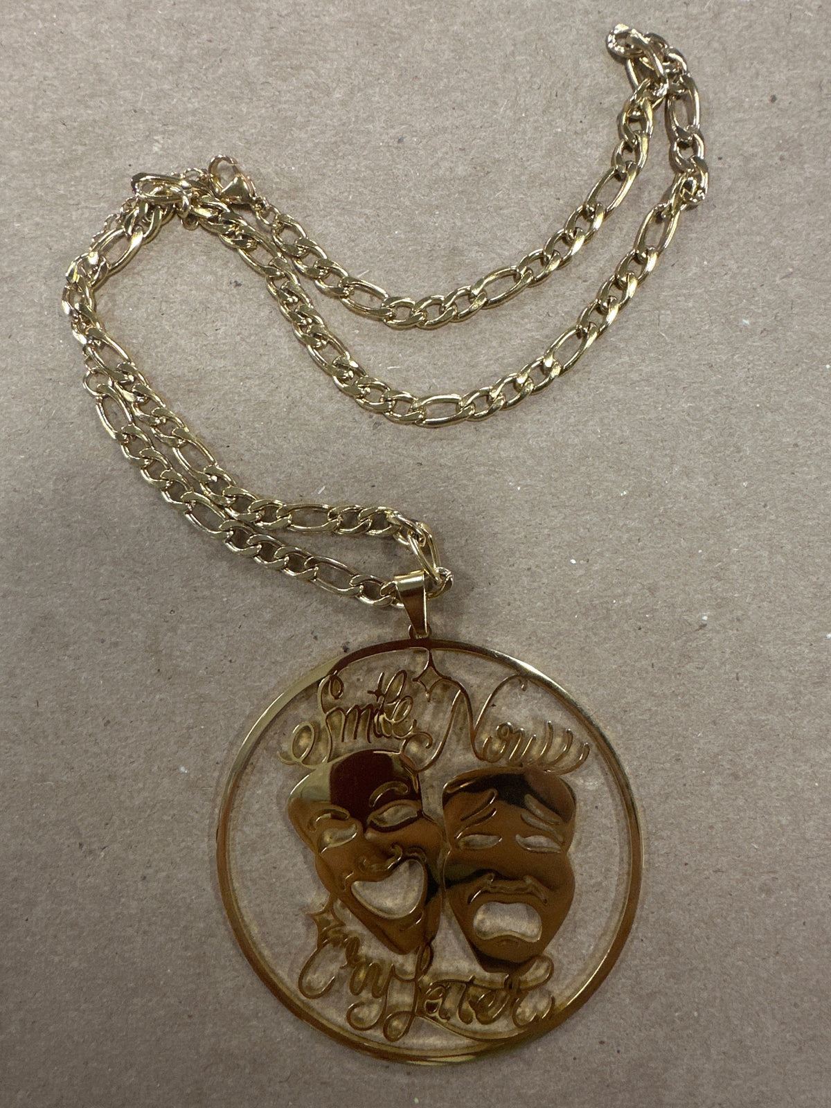 Smile Now Cry Later Necklace - Chicano Spot