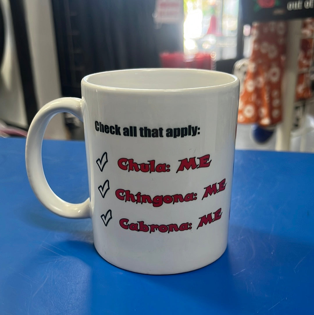Chula Chingona Cabrona Coffee Mug - Chicano Spot