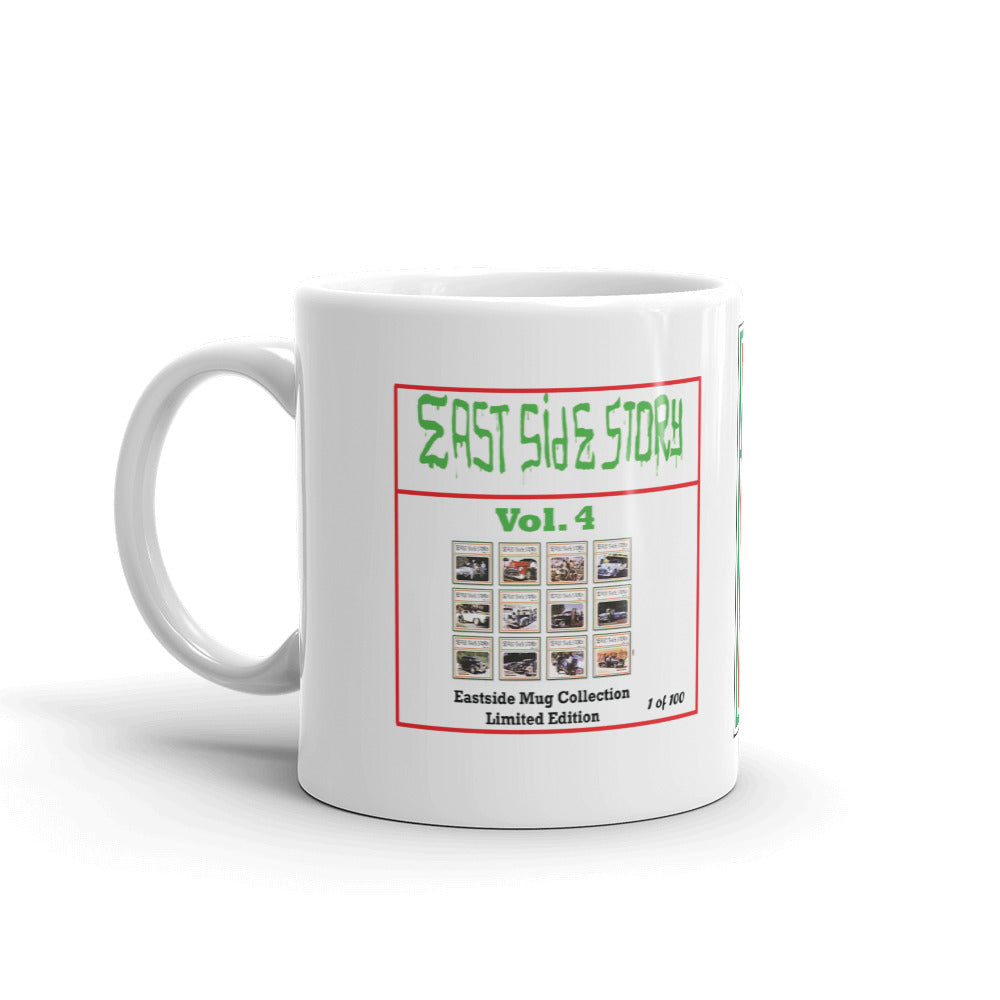 Eastside Story Mug Vol. 4 Coffee Mug 11oz. on white mug - Chicano Spot