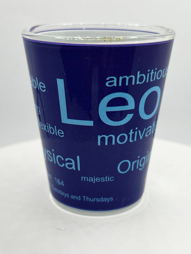 "Leo" Zodiac Shot Glass 2 Oz Best Seller - Chicano Spot