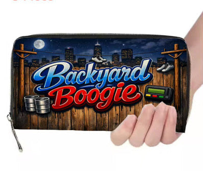 Womens Zipper Wallets Backyard Boogie