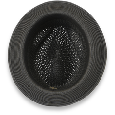 Castor Crushable Straw Hat Fedora in Black - Chicano Spot