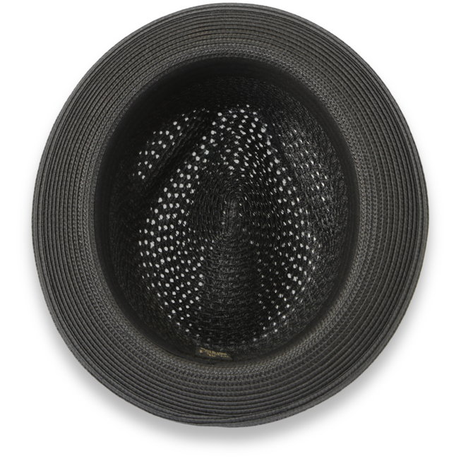 Castor Crushable Straw Hat Fedora in Black - Chicano Spot
