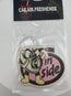 Silver turbo saying inside air freshener - Chicano Spot
