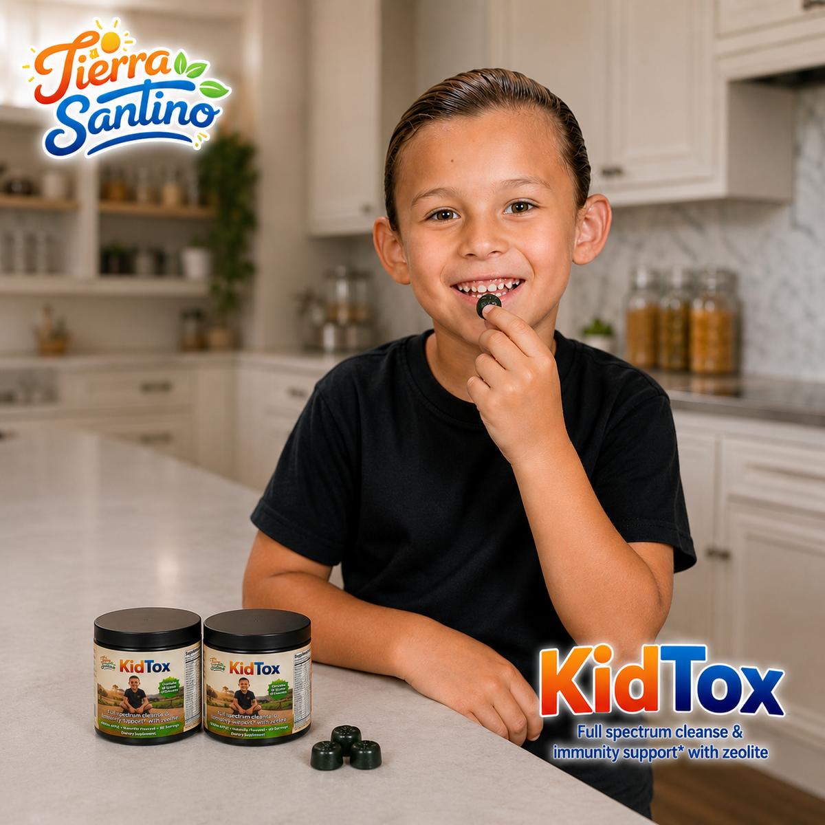 KidTox Full Spectrum Kids Wellness Gummies – Apple Flavor – Detox– 8 OZ Autism