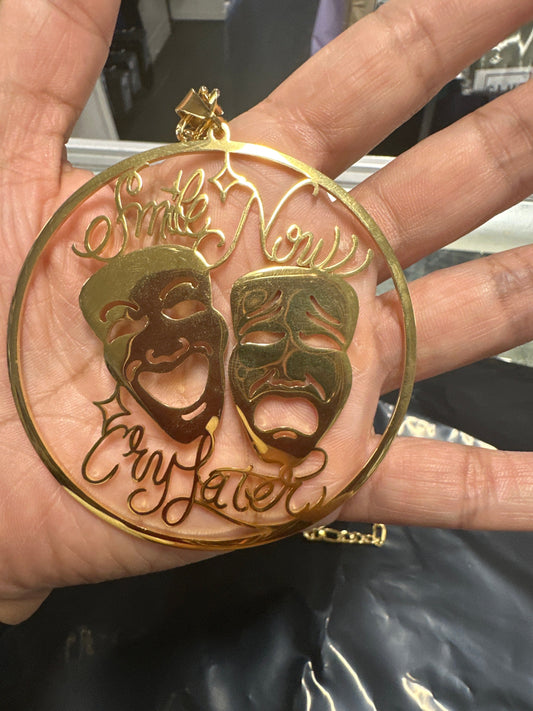 Smile Now Cry Later Necklace - Chicano Spot