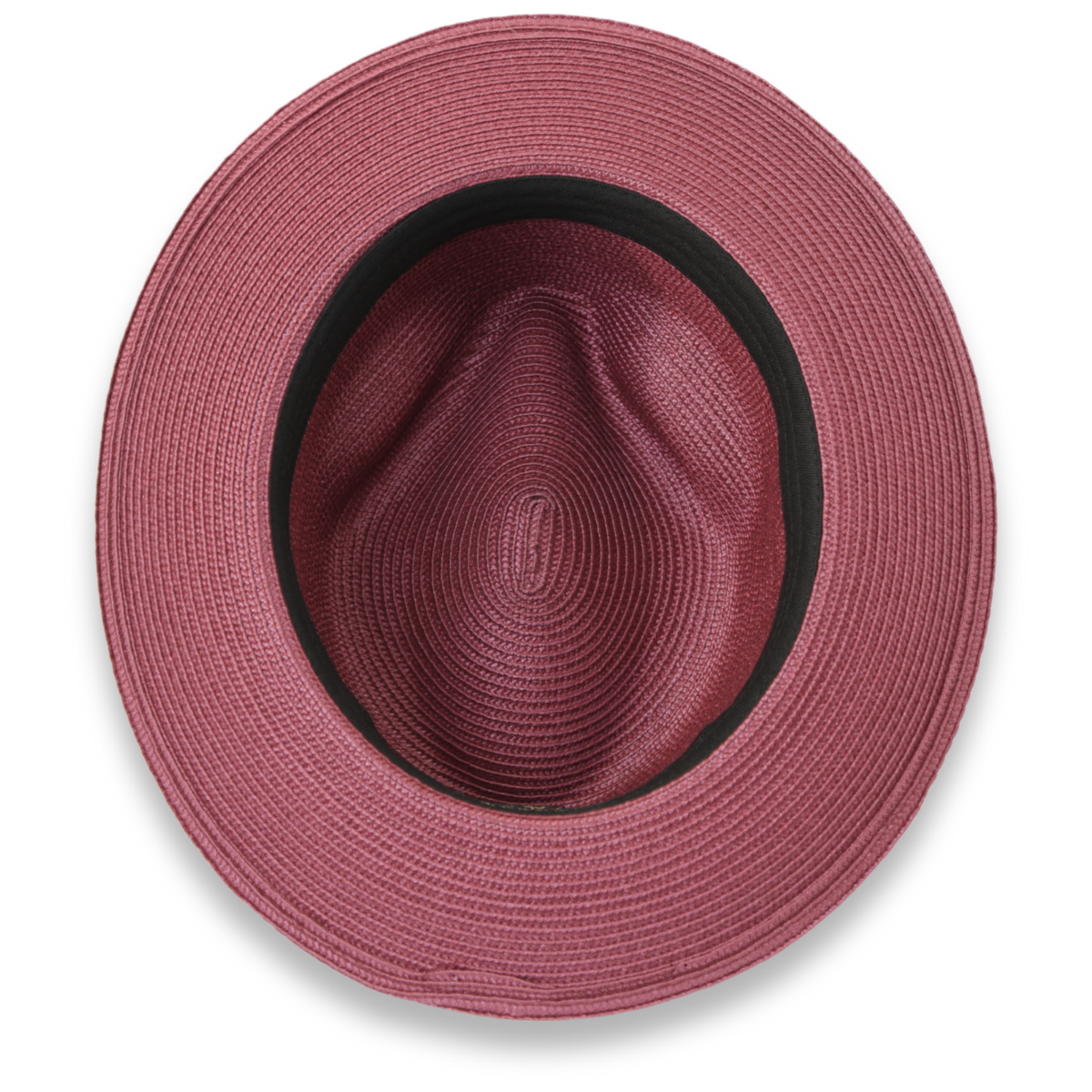Tapa Crushable Straw Hat Fedora in Burgundy - Chicano Spot