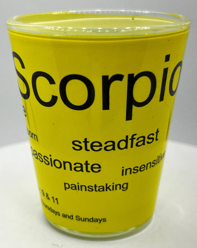 "Scorpio" Zodiac Shot Glass 2 Oz Best Seller - Chicano Spot