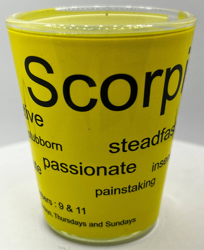 "Scorpio" Zodiac Shot Glass 2 Oz Best Seller - Chicano Spot