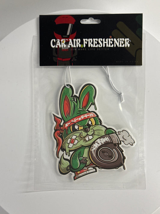 Green Turbo Rabbit Ninja Air Freshener - Chicano Spot