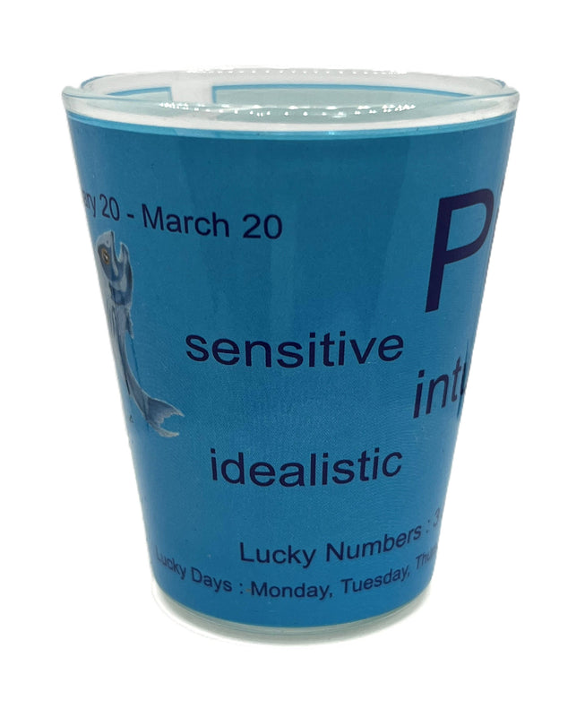 "Pisces" Zodiac Shot Glass 2 Oz Best Seller - Chicano Spot