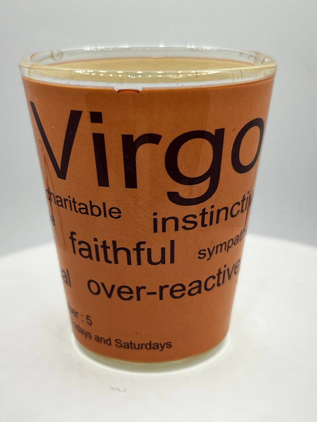 "Virgo" Zodiac Shot Glass 2 Oz Best Seller - Chicano Spot
