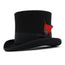 Black Wool Felt Victorian Top hat - Chicano Spot