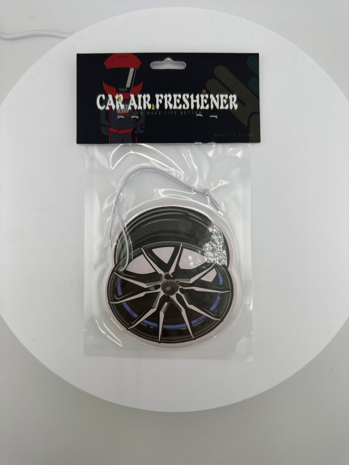 Blue and silver spider rim Air freshener - Chicano Spot