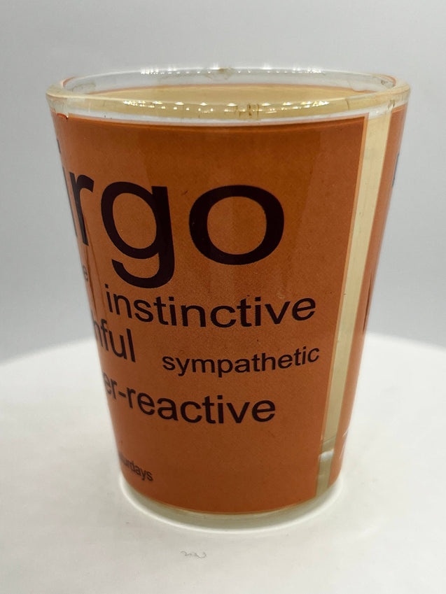 "Virgo" Zodiac Shot Glass 2 Oz Best Seller - Chicano Spot