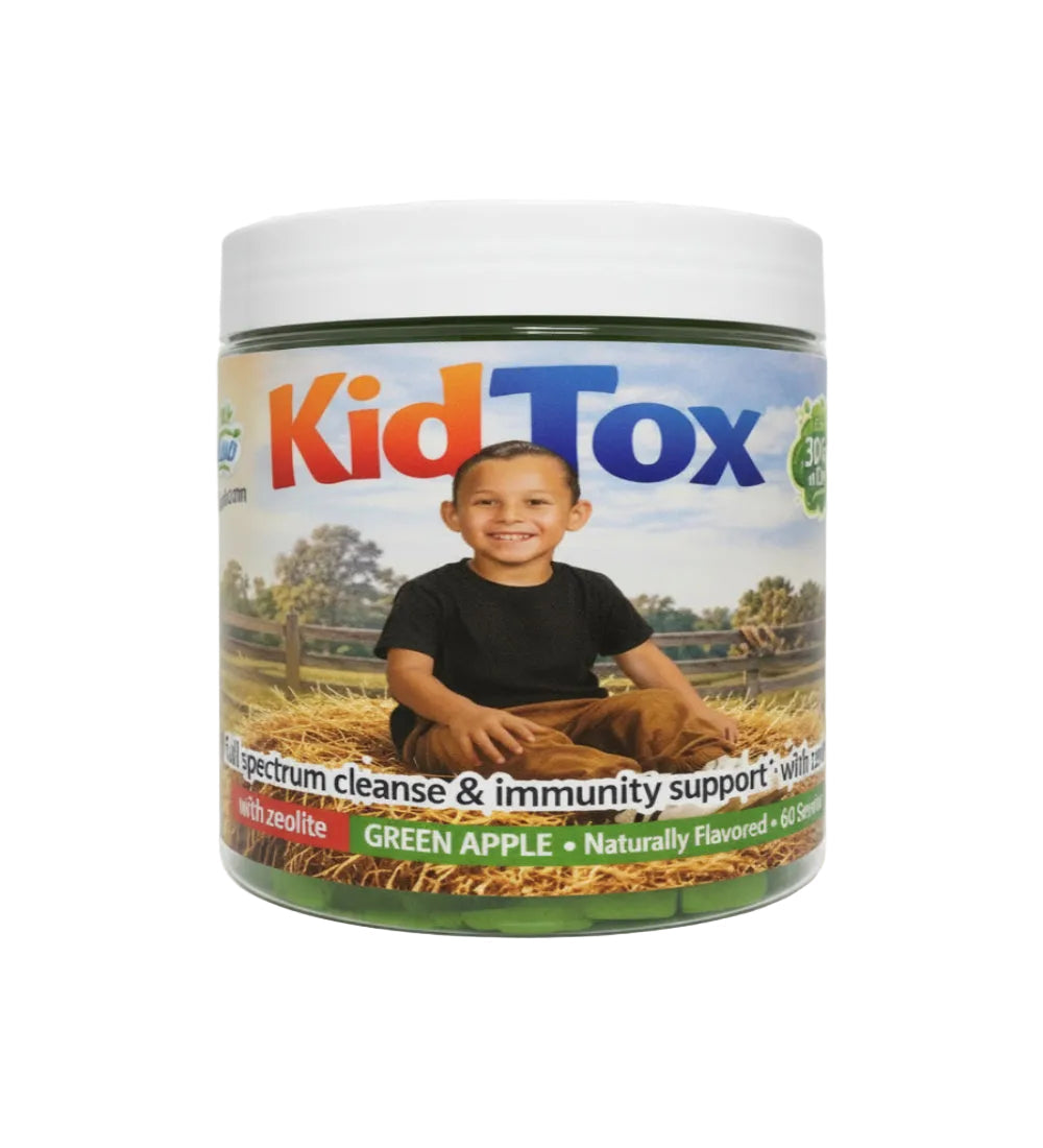 KidTox Full Spectrum Kids Wellness Gummies – Apple Flavor – Detox– 8 OZ Autism