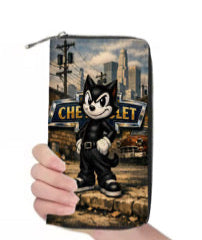 Womens Zipper Wallets Loco Felix the Chevy Man
