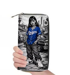 Womens Zipper Wallets Chicana Dodgers