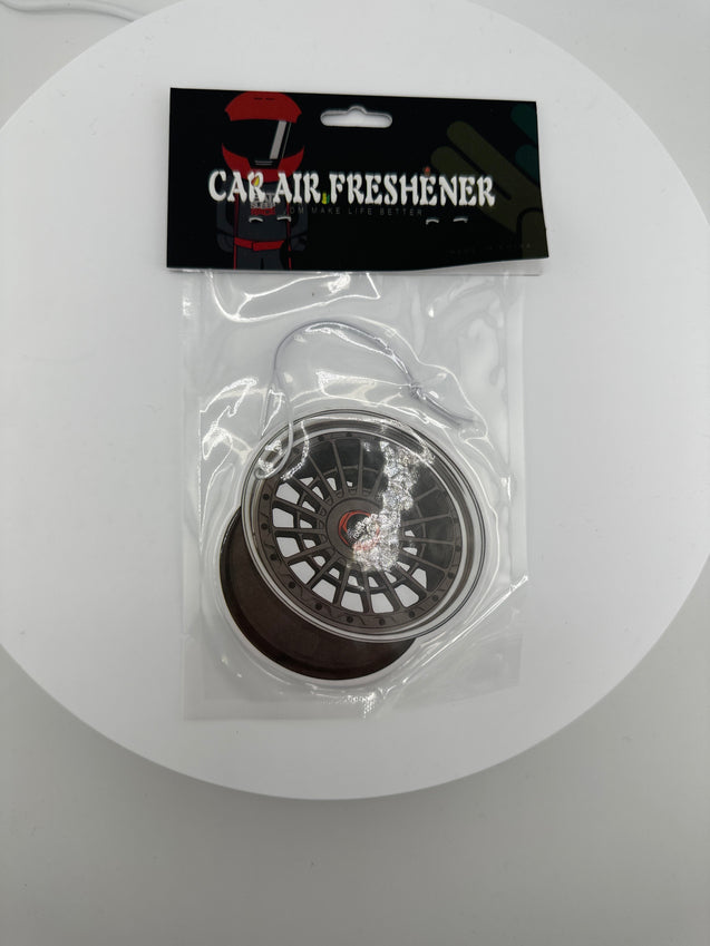 Dark grey rim with rotiform logo air freshener - Chicano Spot