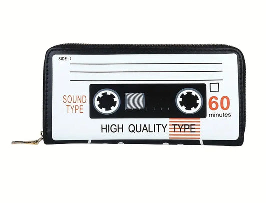 Retro Cassette Zipper Wallet - Chicano Spot