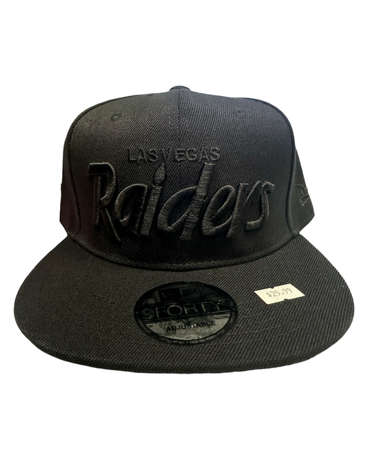 LAS VEGAS RAIDERS BLACK SNAPBACK - Chicano Spot