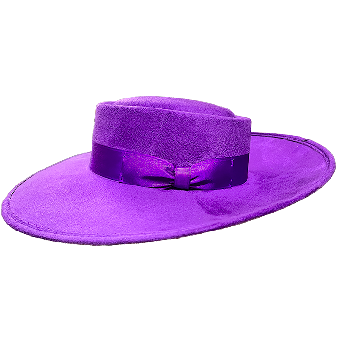 Whittier Zoot Suit Tando Hat - PURPLE - Chicano Spot