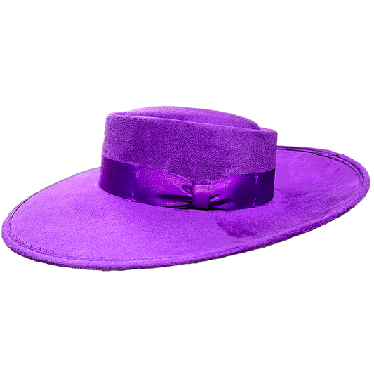 Whittier Zoot Suit Tando Hat - PURPLE - Chicano Spot