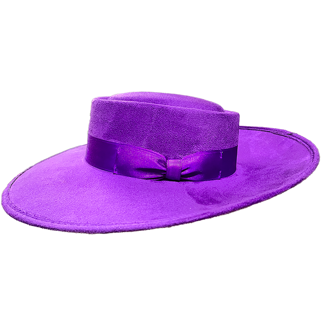 Whittier Zoot Suit Tando Hat - PURPLE - Chicano Spot