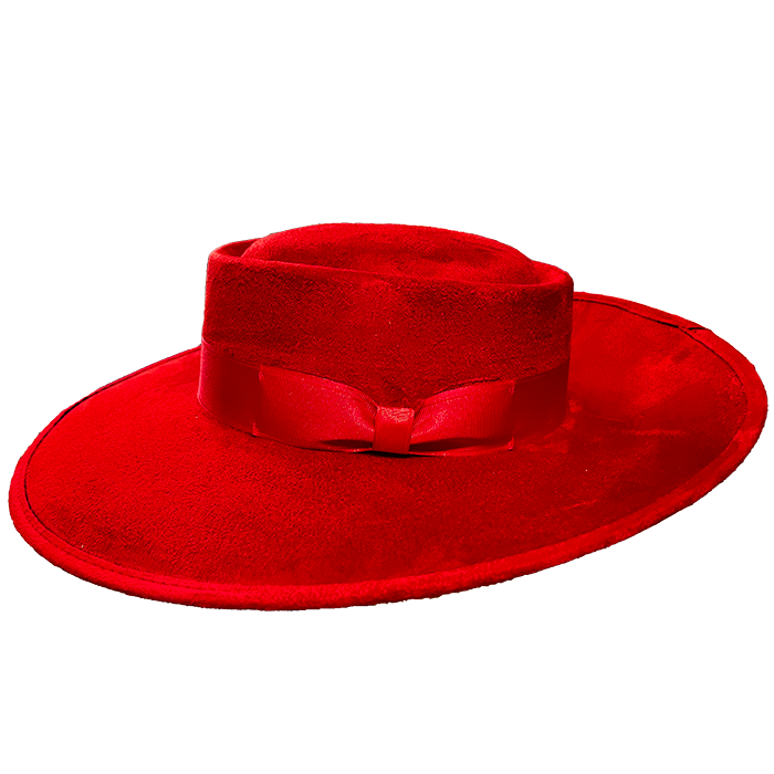 Whittier Zoot Suit Tando Hat - RED - Chicano Spot