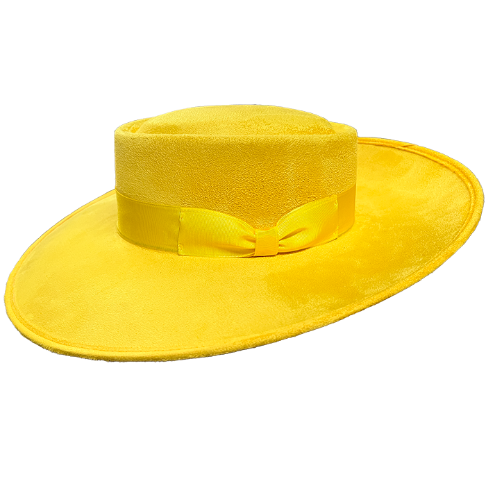 Whittier Zoot Suit Tando Hat - YELLOW - Chicano Spot