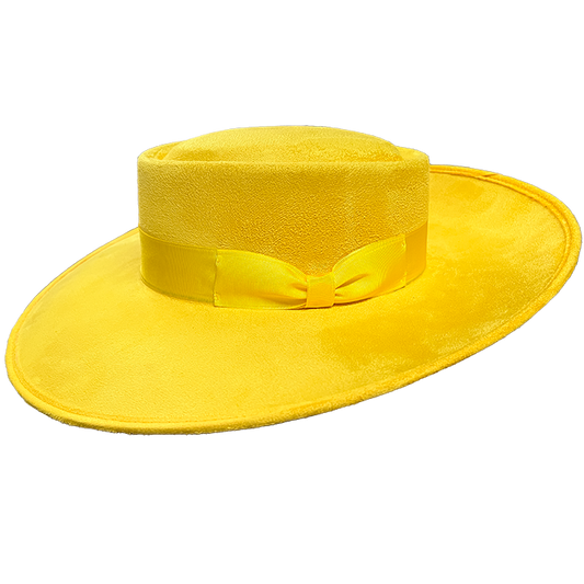 Whittier Zoot Suit Tando Hat - YELLOW - Chicano Spot