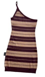 Womens Single Spaghetti Strap Charlie Brown/Tan Dress