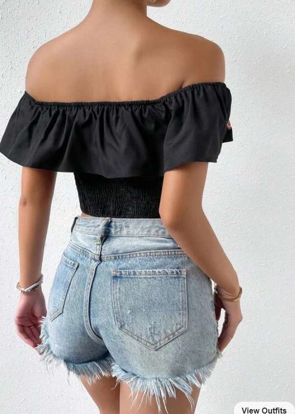 Women Floral Off the Shoulder Crop Top - Chicano Spot