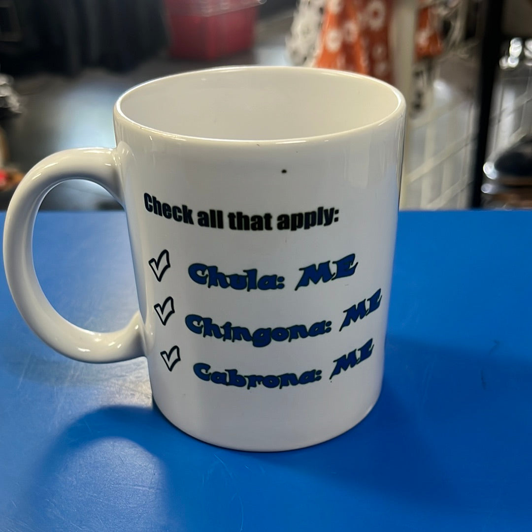 Chula Chingona Cabrona Coffee Mug - Chicano Spot
