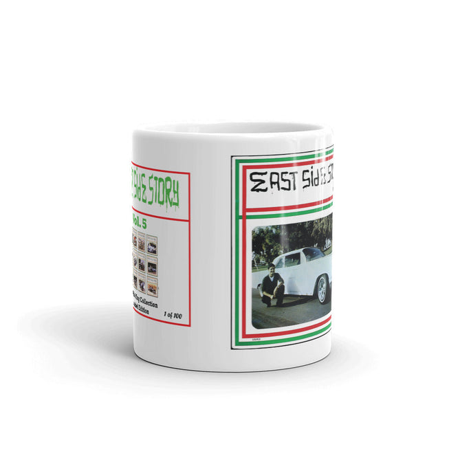Eastside Story Mug Vol. 6 Coffee Mug 11oz. on white mug - Chicano Spot
